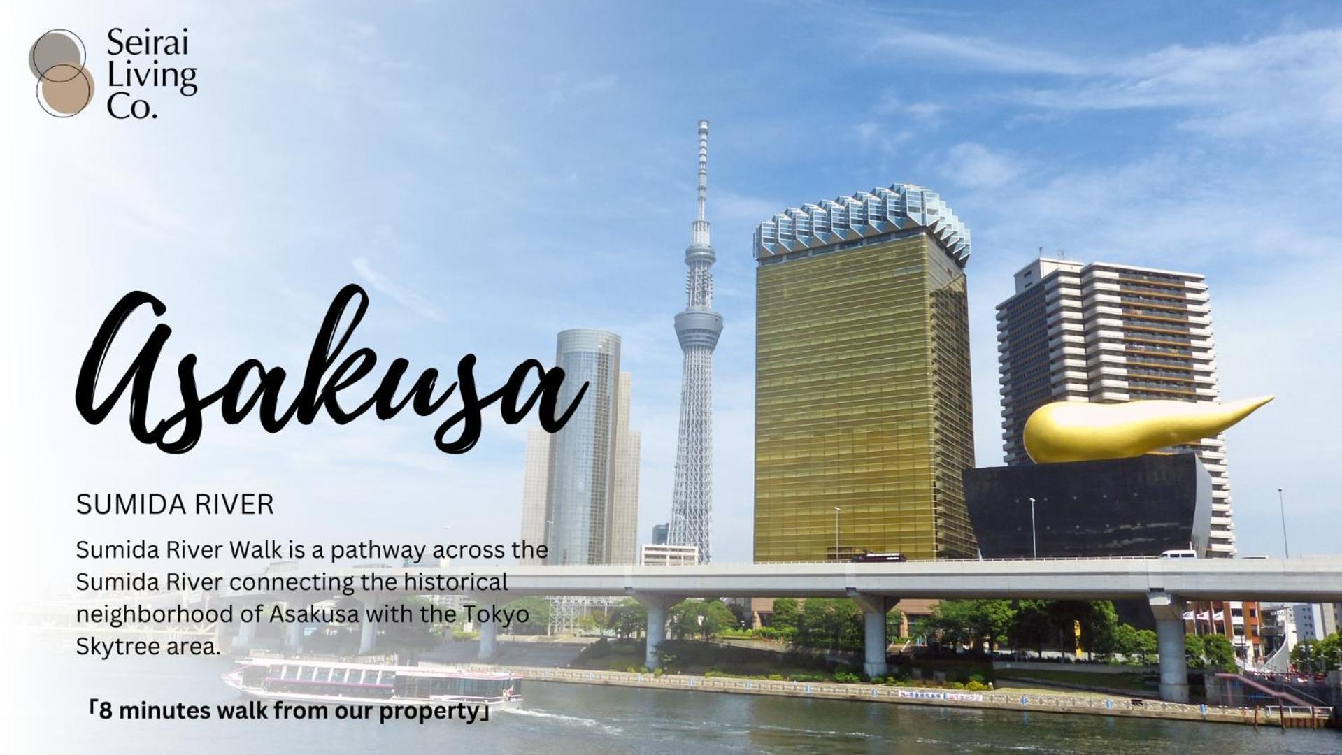 טוקיו Seirai Asakusa Vacation Rental - 3 Minutes From Station מראה חיצוני תמונה
